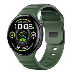 For vivo Watch 5 Reverse Buckle Silicone Watch Band(Green)