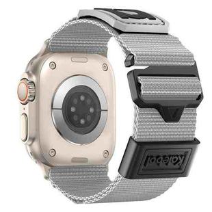 For Apple Watch 42mm / 41mm / 40mm / 38mm Kalebol Braided Nylon Sport Watch Band(Gray)