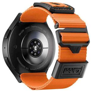 22mm Nylon Braided Sport Watch Band(Orange)