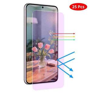 For Samsung Galaxy S24 FE 5G JUNSUNMAY 25pcs Anti-Blue Light Clear Tempered Glass Film