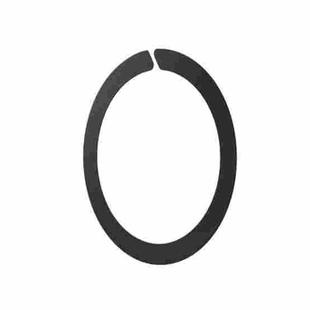 Kalebol Wireless Charging Magnetic Suction Ring Iron Sheet Leads Magnet Piece(Black Ring with Gap)