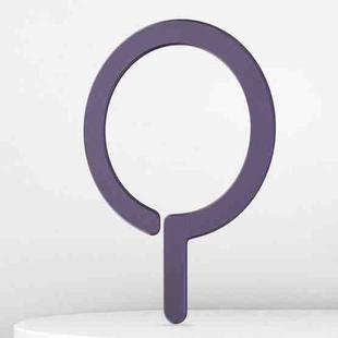Kalebol Wireless Charging Aluminum Alloy Ring Magnetic Sheet(Dark Purple Lower Gap)