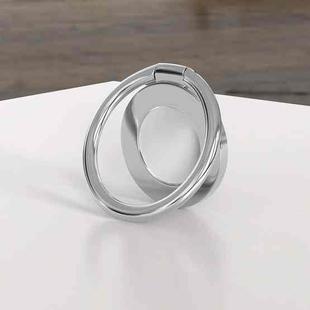 Universal Magnetic Suction Cup Thin Portable Cell Phone Ring Clip(Space Silver)