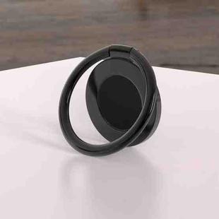 Universal Magnetic Suction Cup Thin Portable Cell Phone Ring Clip(Cool Black)