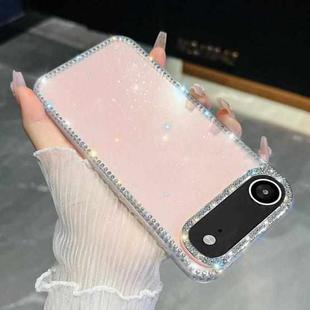 For iPhone 17 Air Rhinestone Glitter TPU 4-corners Anti-fall Phone Case(Light Pink)
