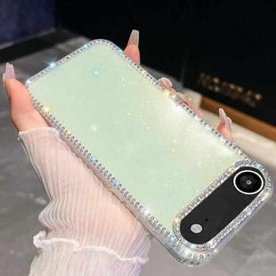 For iPhone 17 Air Rhinestone Glitter TPU 4-corners Anti-fall Phone Case(Light Green)