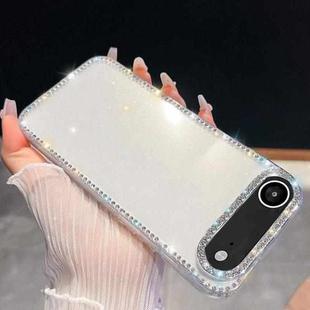 For iPhone 17 Air Rhinestone Glitter TPU 4-corners Anti-fall Phone Case(Transparent)