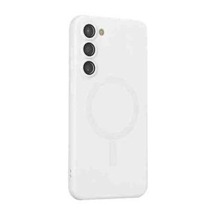 For Samsung Galaxy S25+ 5G ENKAY MagSafe Matte TPU Phone Case with Lens Film(White)