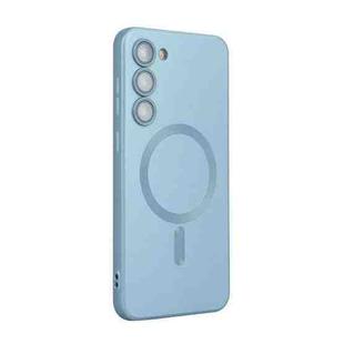 For Samsung Galaxy S24 5G ENKAY MagSafe Matte TPU Phone Case with Lens Film(Sierra Blue)