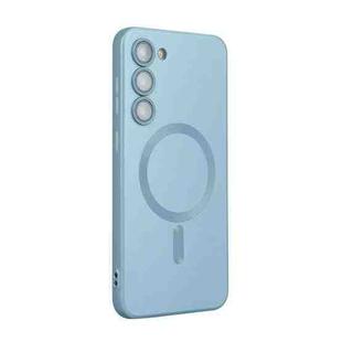 For Samsung Galaxy S23 5G ENKAY MagSafe Matte TPU Phone Case with Lens Film(Sierra Blue)