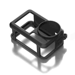 For DJI Action 5 Pro / 4 / 3 Soft Silicone Shockproof Protective Case Cover with Lens Cap(Black)
