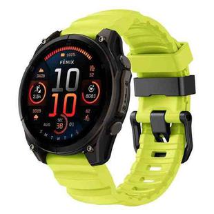 For Gamin 26mm Wild Trail Sport Silicone Watch Band(Lime)