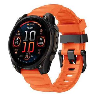 For Gamin 26mm Wild Trail Sport Silicone Watch Band(Orange)