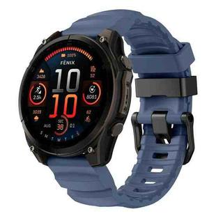 For Gamin 22mm Wild Trail Sport Silicone Watch Band(Ocean Blue)