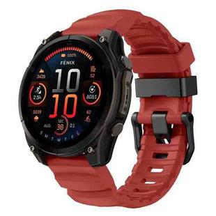 For Gamin 22mm Wild Trail Sport Silicone Watch Band(Red)