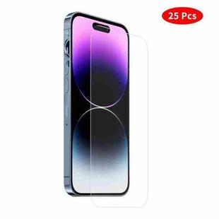 For iPhone 15 Plus JUNSUNMAY 25pcs Screen Protector Tempered Glass Film
