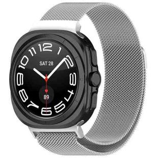 For Samsung Galaxy Watch 8 40 / 44mm Milan Magnetic Stainless Steel Watch Band(Silver)