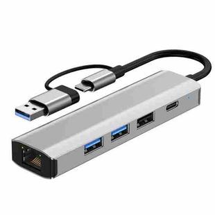 2501 RJ45 Gigabit Network Card Converter USB-C / USB to Ethernet Adapter