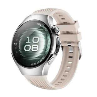For Huawei Watch 5 42mm Vertical Silicone Watch Band(Starlight)