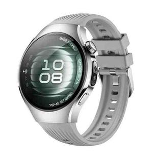 For Huawei Watch 5 42mm Vertical Silicone Watch Band(Gray)