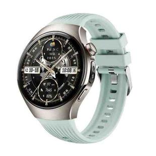 For Huawei Watch 5 46mm Vertical Silicone Watch Band(Light Green)