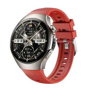 For Huawei Watch 5 46mm Vertical Silicone Watch Band(Red)
