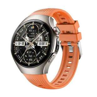 For Huawei Watch 5 46mm Vertical Silicone Watch Band(Orange)