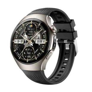 For Huawei Watch 5 46mm Vertical Silicone Watch Band(Black)