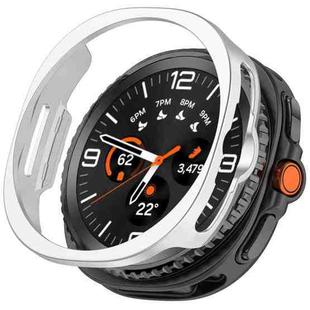 For Samsung Galaxy Watch 8 Classic / Ultra 2  Half Coverage Hollow PC Watch Case(Silver)