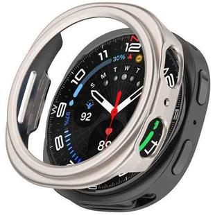 For Samsung Galaxy Watch 8 44mm Half Coverage Hollow PC Watch Case(Starlight)