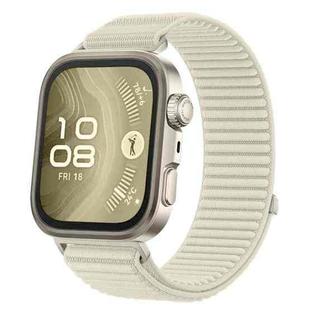 For Huawei Watch Fit 4 / Fit 4 Pro / Fit 3 Wild Mountain Texture Woven Nylon Watch Band(Starlight)
