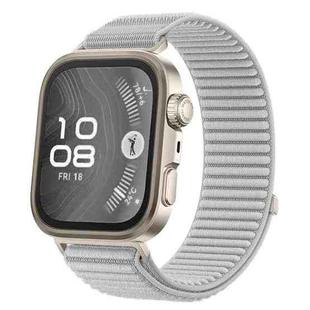 For Huawei Watch Fit 4 / Fit 4 Pro / Fit 3 Wild Mountain Texture Woven Nylon Watch Band(Gray)