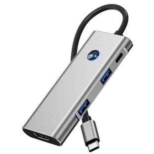 2426 One-Key Screen Off Type-C to 2 x USB3.2, HD, PD100W, 2 x USB-C3.2 HUB