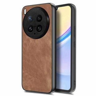 For vivo X200 Ultra Vintage Leather PC Back Cover Phone Case(Brown)