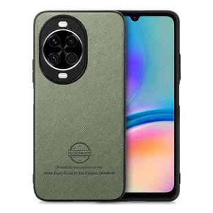 For Huawei nova 14 Twill Fabric Leather Skin Back Phone Case(Green)