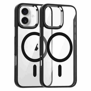 For iPhone 17 Metal Eyes Lens Ring MagSafe Anti-drop Phone Case(Black)