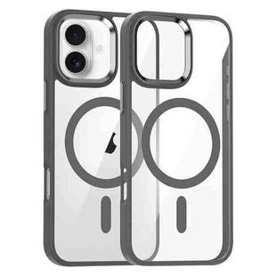 For iPhone 17 Metal Eyes Lens Ring MagSafe Anti-drop Phone Case(Titanium Sand)