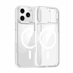 For iPhone 17 Air Metal Eyes Lens Ring MagSafe Anti-drop Phone Case(Transparent)