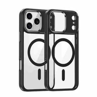 For iPhone 17 Pro Metal Eyes Lens Ring MagSafe Anti-drop Phone Case(Black)