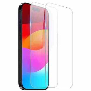 For iPhone 17 Pro 2pcs NORTHJO A++ 0.3mm 2.5D Screen Tempered Glass Film(Clear)