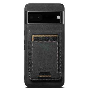 For Google Pixel 6a Suteni H17 Litchi Texture Leather Magnetic Detachable Wallet Phone Case(Black)