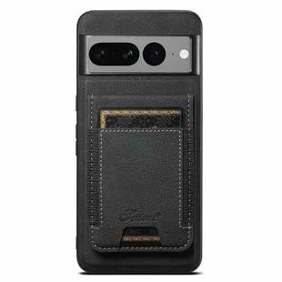 For Google Pixel 7 Pro Suteni H17 Litchi Texture Leather Magnetic Detachable Wallet Phone Case(Black)
