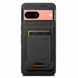 For Google Pixel 7a Suteni H17 Litchi Texture Leather Magnetic Detachable Wallet Phone Case(Black)