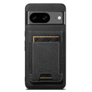 For Google Pixel 8 Suteni H17 Litchi Texture Leather Magnetic Detachable Wallet Phone Case(Black)