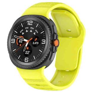 For Samsung Galaxy Watch 8  40 / 44mm Dot Pattern Release Buckle Silicone Watch Band(Fluorescent Green)