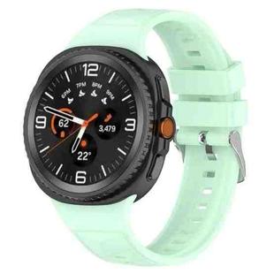 For  Samsung Galaxy Watch 8 40 / 44mm Ice Crystal Texture Silicone Watch Band(Mint Green)