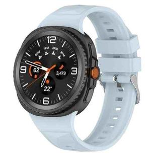 For  Samsung Galaxy Watch 8 40 / 44mm Ice Crystal Texture Silicone Watch Band(Ice Blue)