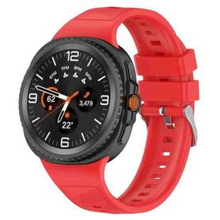 For  Samsung Galaxy Watch 8 40 / 44mm Ice Crystal Texture Silicone Watch Band(Red)