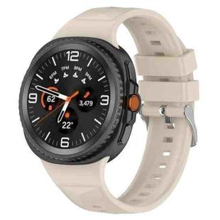 For  Samsung Galaxy Watch 8 40 / 44mm Ice Crystal Texture Silicone Watch Band(Starlight)