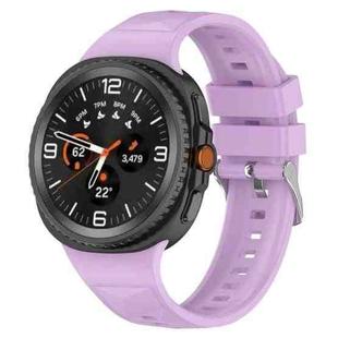For  Samsung Galaxy Watch 8 40 / 44mm Ice Crystal Texture Silicone Watch Band(Lilac)
